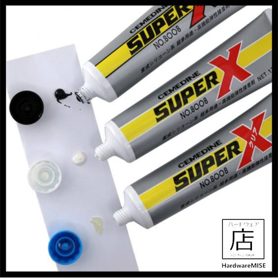 Cemedine Super X 8008 Adhesive Glue Clear 135ml White Black 170g Made In Japan セメダイン Malaysia