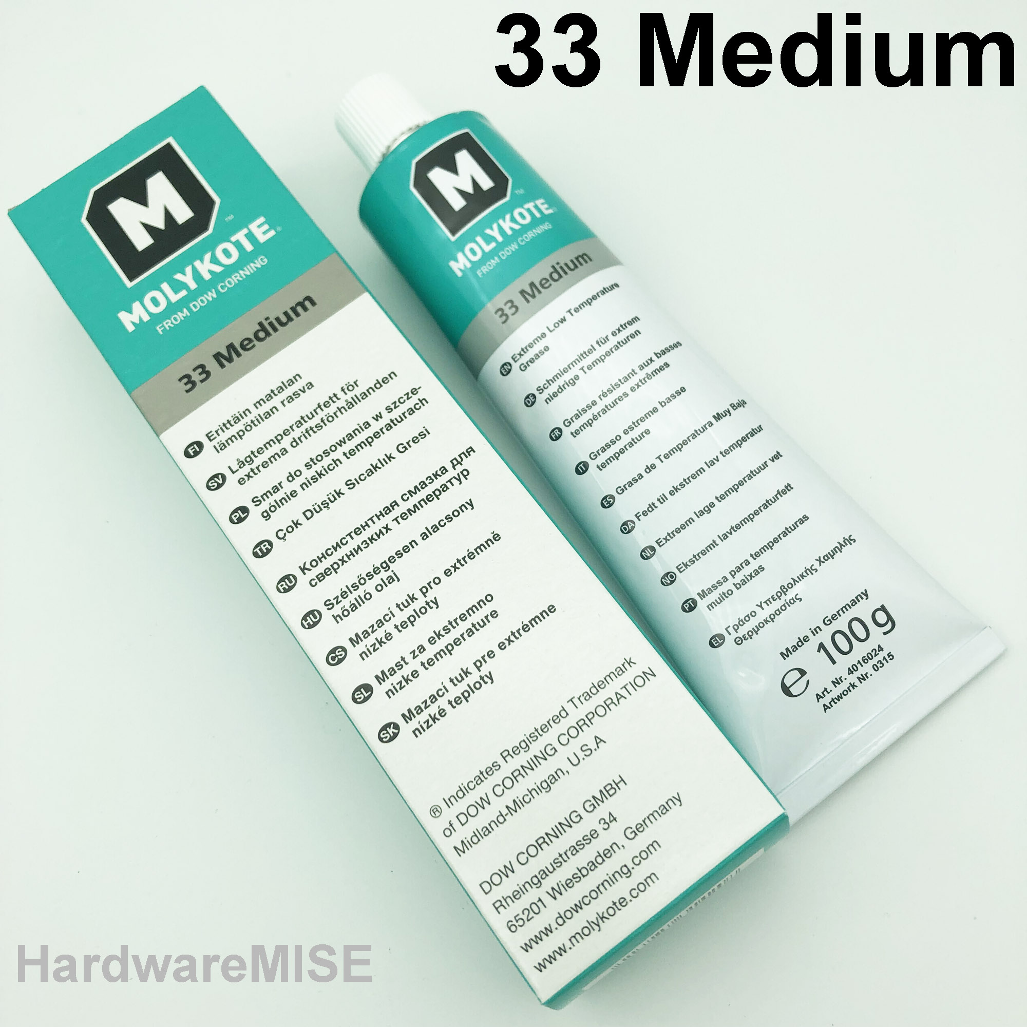 MOLYKOTE 33 Extreme Low Temperature Bearing Grease 33M Medium 100 g